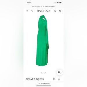 One shouldered maxi with tasselled scarf